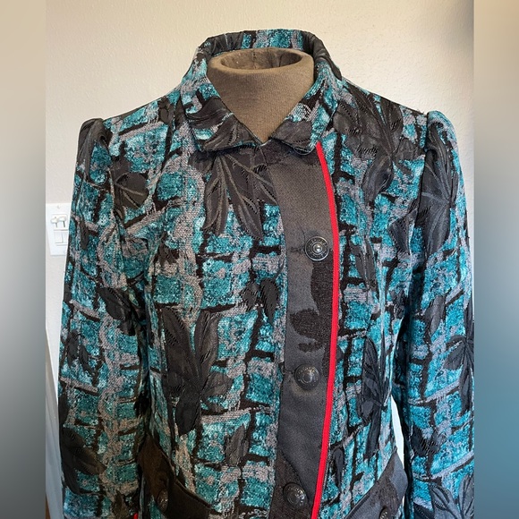 AMAZING coat by DEPT SOMETHING TRULY DELIGHTFUL AWAITS YOU, size XL great detail - Picture 4 of 16